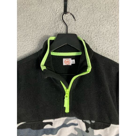 Wonder Nation Boys'‎ Camo Fleece 1/4 Zip Pullover Jacket Size 10-12 - Picture 4 of 9